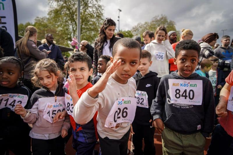 Kids runnin - Lucky Socks Media